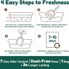 Premium Crystal Cat Litter Refill