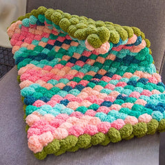 DIY Pom Pom Yarn Craft Kit for Cushions & Blankets