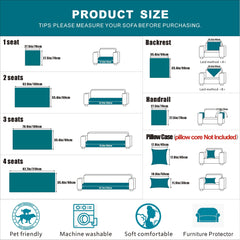 Classic Jacquard Velvet Sofa Slipcover