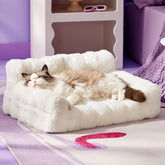 Luxury Rabbit Faux Fur Pet Sofa Bed
