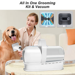 7-in-1 Pet Grooming Kit Vacuum Suction