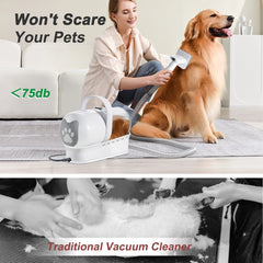 7-in-1 Pet Grooming Kit Vacuum Suction