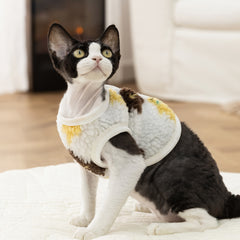 Bear Design Pet Vest - Plush Sherpa Two-Legged Sweater