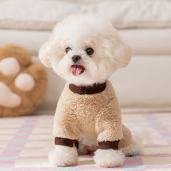 Winter Dog Hoodie with Full Embroidery