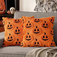 2PCS Halloween Pumpkin Pillow Covers