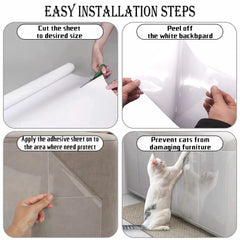 PVC Transparent Cat Scratch Proof Stickers