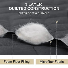 Quilted Reversible Armchair Cover