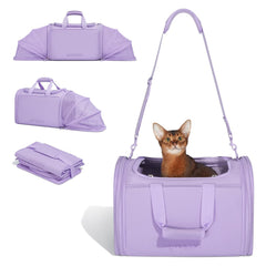 Expandable Pet Tote Bag - Airline Approved Carrier for Cats & Small Dogs
