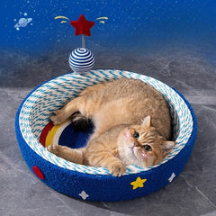 Jumbo Round Woven Cat Scratcher Bed