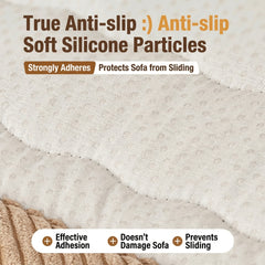 Plush One-Piece Sofa Pad for Winter