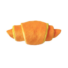 Squeaky Croissant Plush Dog Toy