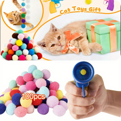 100pcs Plush Ball Interactive Toys