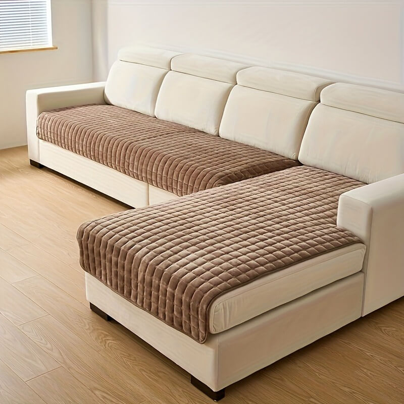 2-Piece Luxury Quilted Sofa Cover