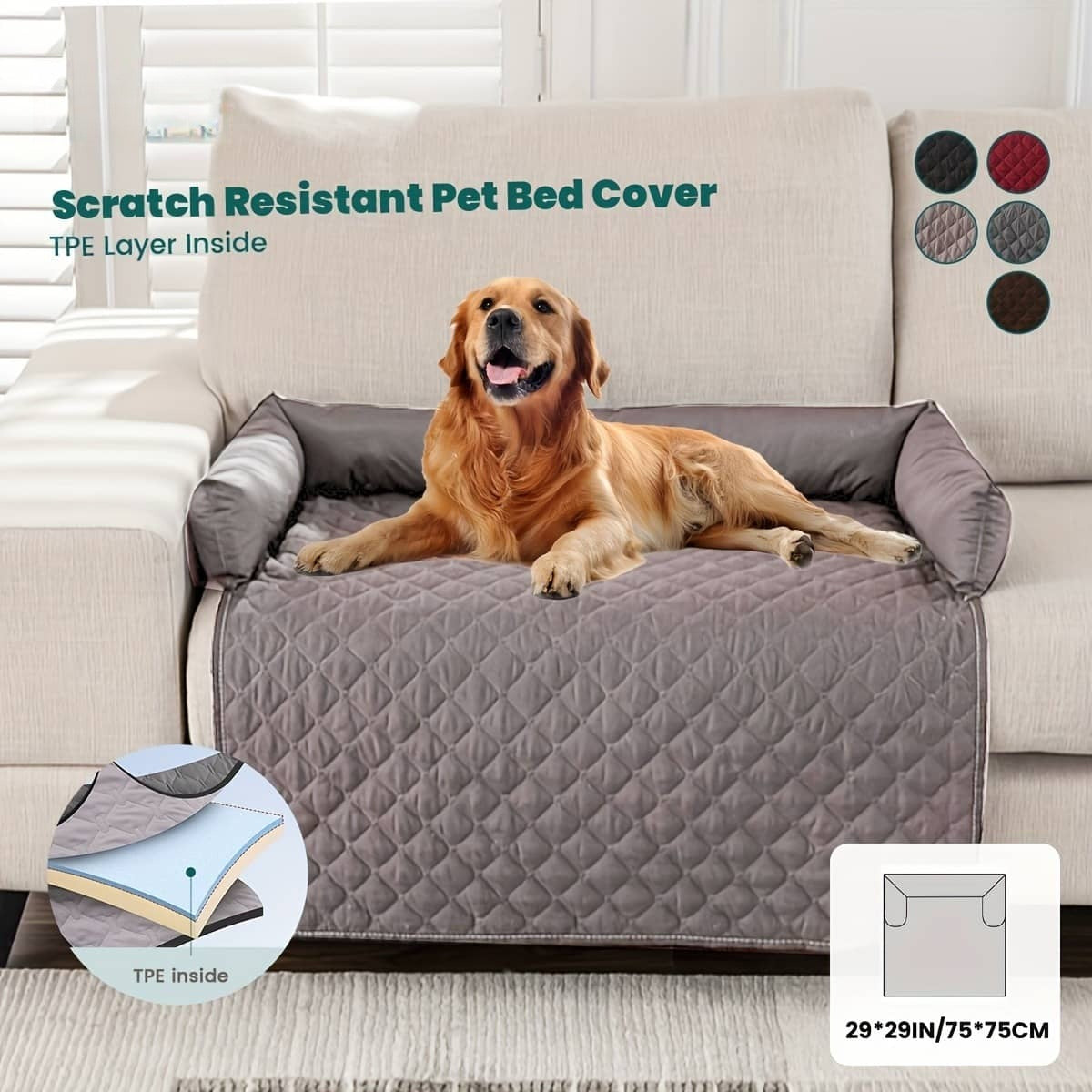 Checkered Pet Sofa Bed