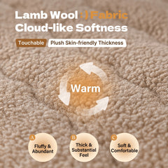Plush One-Piece Sofa Pad for Winter