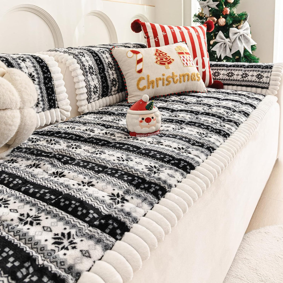 Plush Warm Sofa Cover