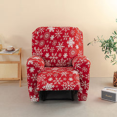 Christmas Pattern Recliner Chair Cover