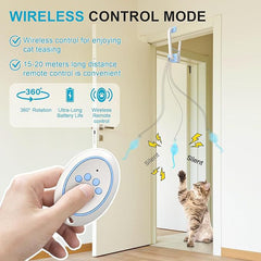 Juguete retráctil automático para gatos