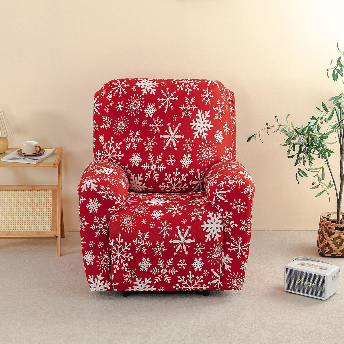 Christmas Pattern Recliner Chair Cover