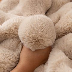 Luxury Faux Fur Sofa Cushion Cover - Non-Slip & Warm
