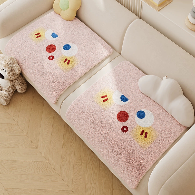 Coussin de canapé en peluche moelleuse