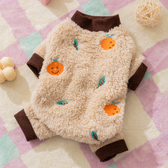 Winter Dog Hoodie with Full Embroidery