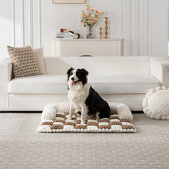 Canapé-lit pour chien à carreaux amélioré 