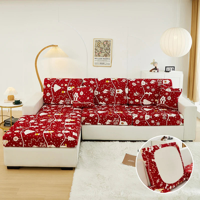 Christmas Stretch Sofa Cushion Covers