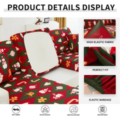 Christmas Stretch Sofa Cushion Covers