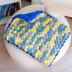 DIY Pom Pom Yarn Craft Kit for Cushions & Blankets