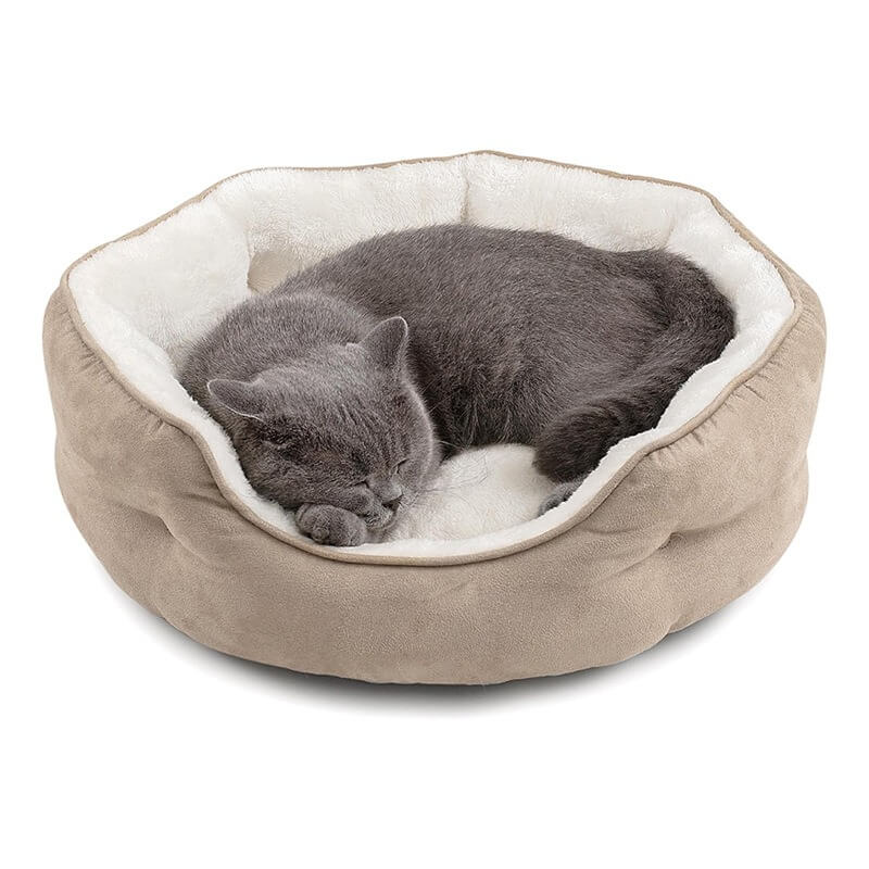 Self-Warming Pet Bed - Cozy Round Donut Dog Bed & Cat Bed