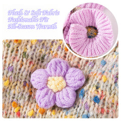 Dog Sweater with Dots & Flower Embroidery - Cozy Two-Legged Style