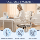 9-Temperature Dual-Zone Heating Pad with Back Support