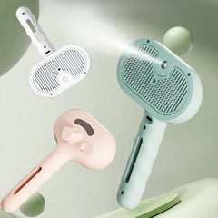 2-in-1 Spray Grooming Brush for Cats & Dogs, Detangling & Deshedding Comb