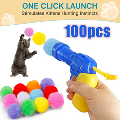 100pcs Plush Ball Interactive Toys