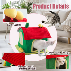 Cat bed indoor enclosed warm cave