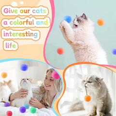 100pcs Plush Ball Interactive Toys